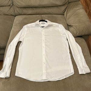 Michael Kors Men’s Slim Fit color White size Large 16 1/2 34/35. Never Worn.